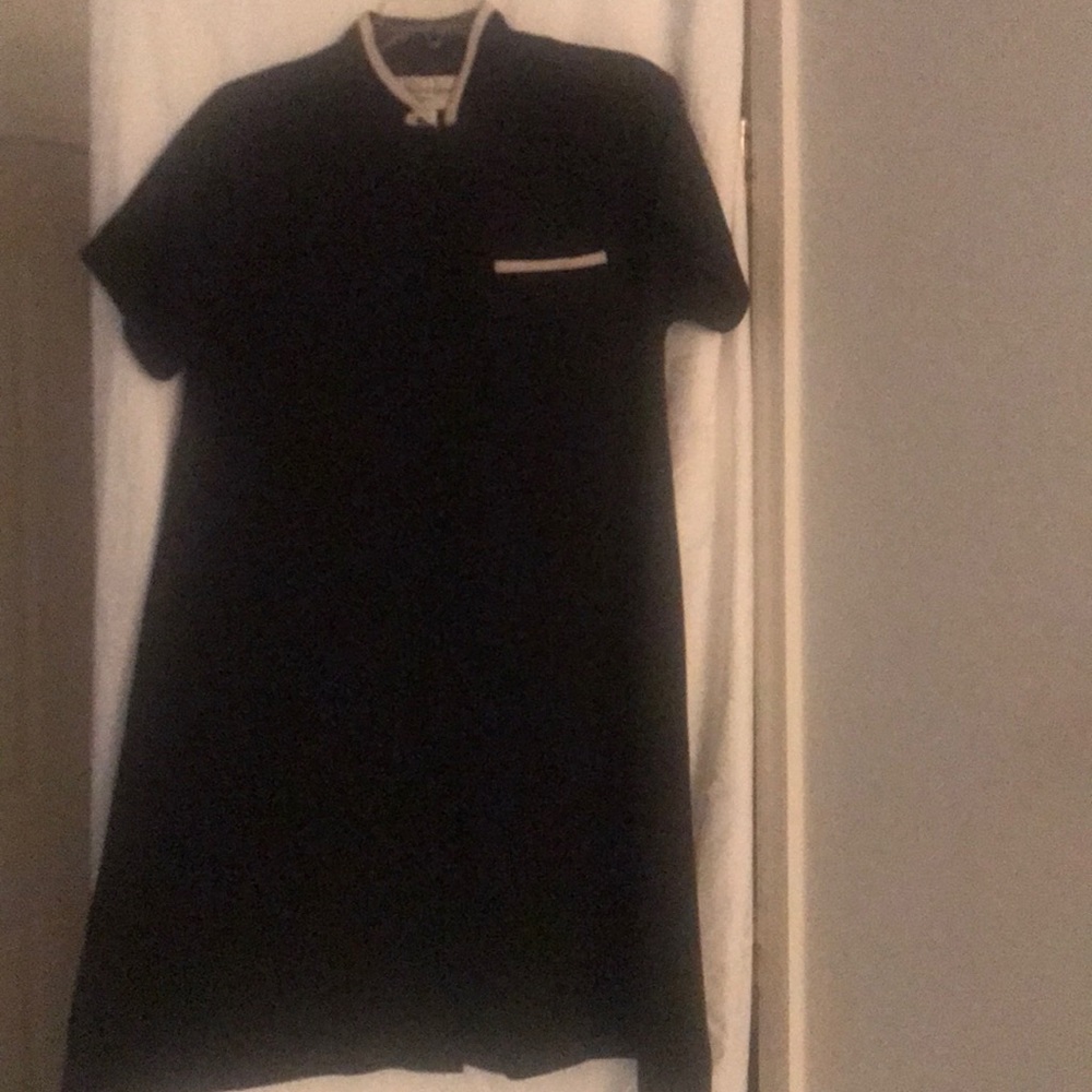 Black & Cream   Flare Dress